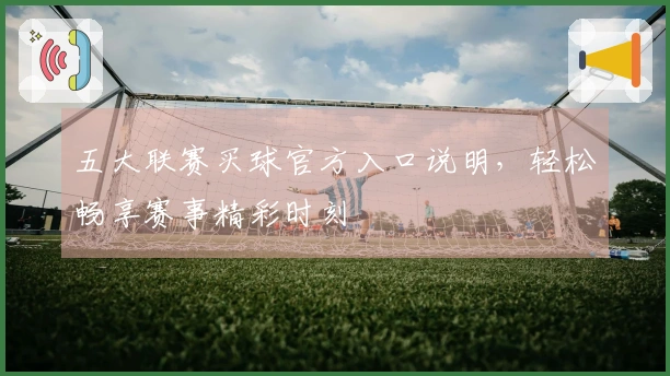 五大联赛买球官方入口说明，轻松畅享赛事精彩时刻